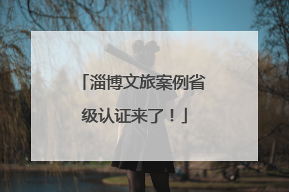 淄博文旅案例省级认证来了！