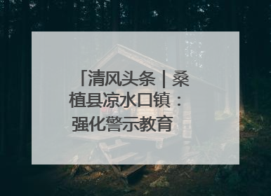 清风头条｜桑植县凉水口镇：强化警示教育 构筑廉洁防线