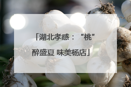 湖北孝感：“桃”醉盛夏 味美杨店