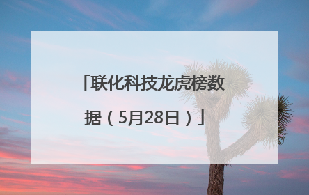 联化科技龙虎榜数据（5月28日）