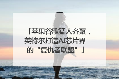 苹果谷歌猛人齐聚，英特尔打造AI芯片界的“复仇者联盟”