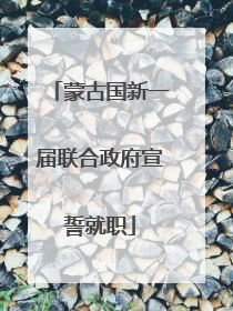 蒙古国新一届联合政府宣誓就职