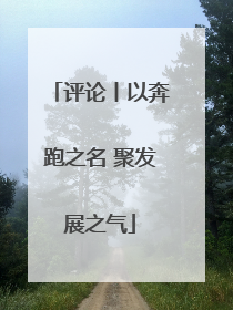 评论丨以奔跑之名 聚发展之气