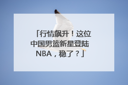 行情飙升！这位中国男篮新星登陆NBA，稳了？