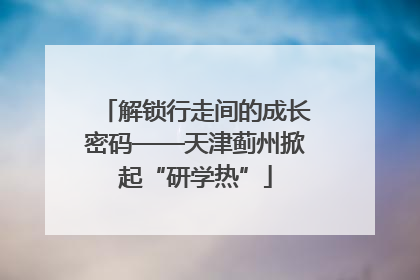 解锁行走间的成长密码——天津蓟州掀起“研学热”