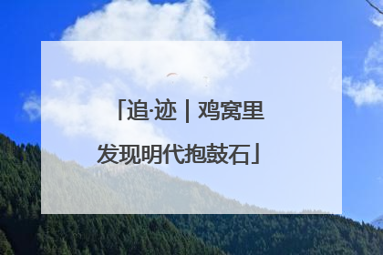 追·迹｜鸡窝里发现明代抱鼓石