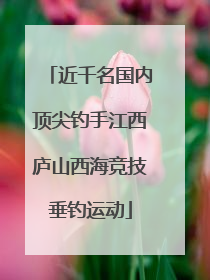 近千名国内顶尖钓手江西庐山西海竞技垂钓运动