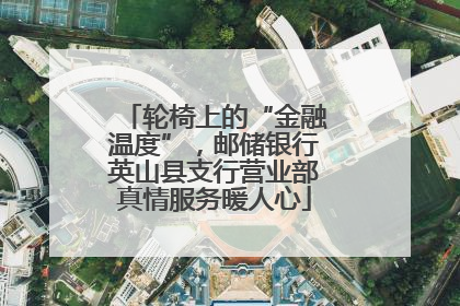 轮椅上的“金融温度”，邮储银行英山县支行营业部真情服务暖人心