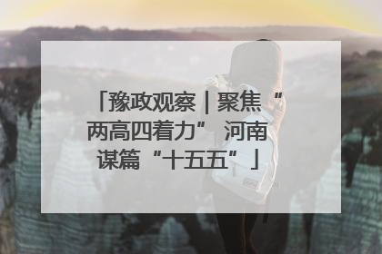 豫政观察｜聚焦“两高四着力” 河南谋篇“十五五”