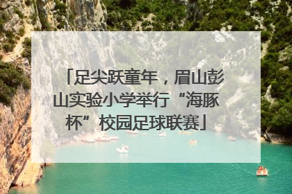 足尖跃童年，眉山彭山实验小学举行“海豚杯”校园足球联赛