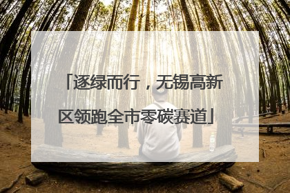 逐绿而行，无锡高新区领跑全市零碳赛道
