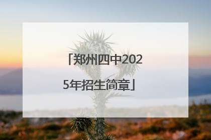 郑州四中2025年招生简章