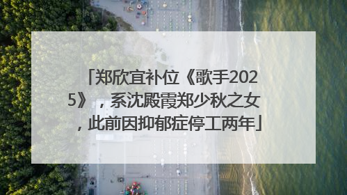 郑欣宜补位《歌手2025》，系沈殿霞郑少秋之女，此前因抑郁症停工两年