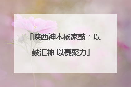 陕西神木杨家鼓：以鼓汇神 以赛聚力