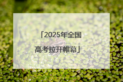 2025年全国高考拉开帷幕
