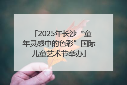 2025年长沙“童年灵感中的色彩”国际儿童艺术节举办