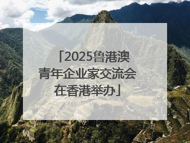 2025鲁港澳青年企业家交流会在香港举办