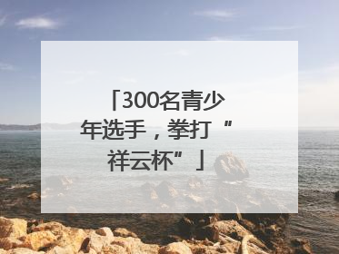 300名青少年选手，拳打“祥云杯”