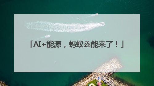 AI+能源，蚂蚁鑫能来了！